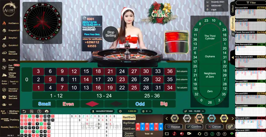 Roulette – AllBet Gaming